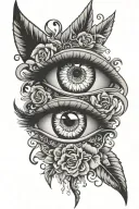 eyes of recovery tattoo design idea