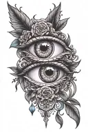 eyes of recovery tattoo design idea