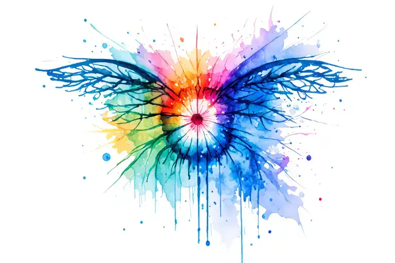 drug-induced psychosis tattoo design idea