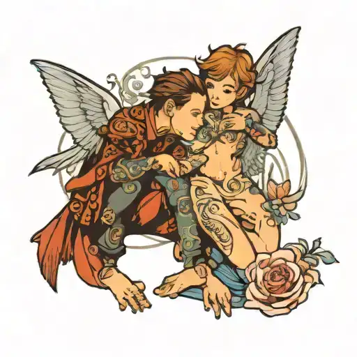 Keir and Kes having sex tattoo design idea