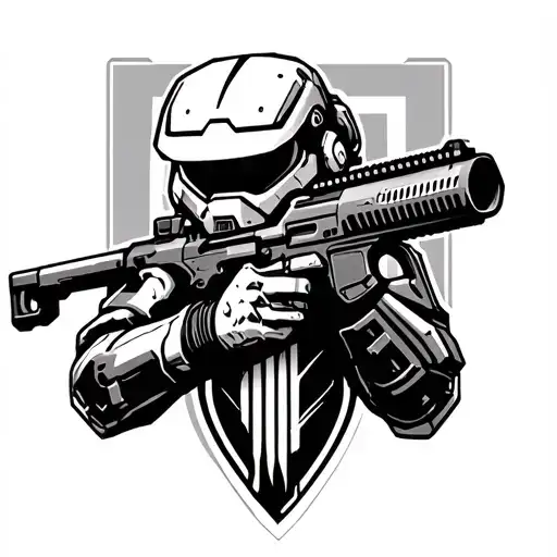 call of duty and halo and league of legends and apex legends and gaming tattoo design idea