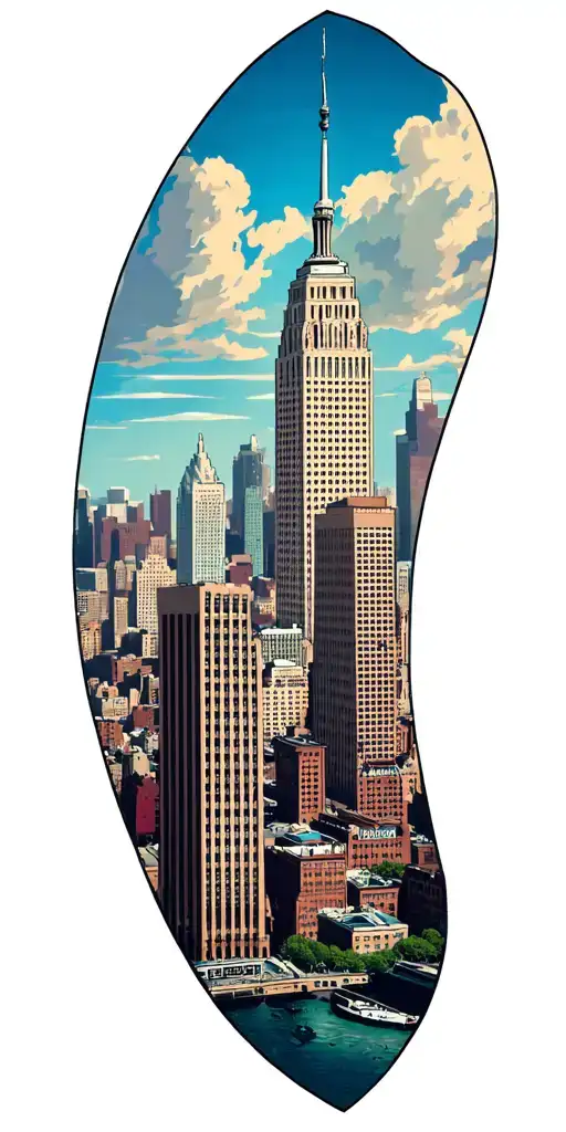 Philly Skyline tattoo design idea