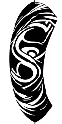 Superman symbol merging tattoo design idea