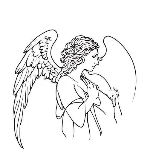 Angel Raphael tattoo design idea