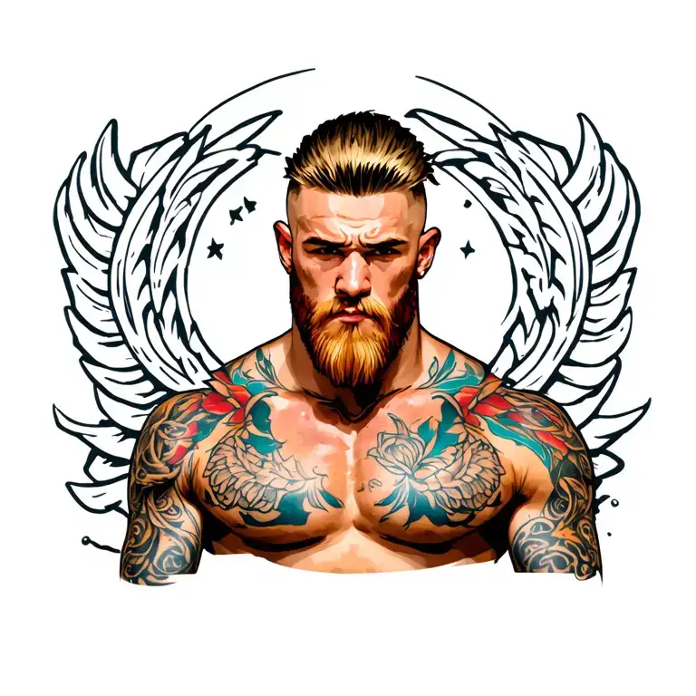 conor mcgregor chest tattoo tattoo design idea