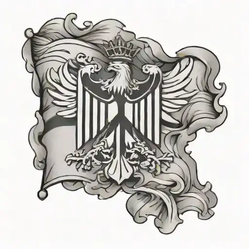 Germany flag tattoo design idea