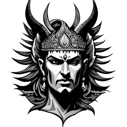 Karna tattoo design idea