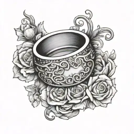 Gabrielle wedding ring tattoo men tattoo design idea