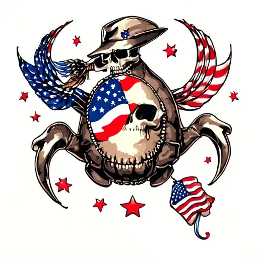 navy shellback tattoo featuring 4th of july themes tattoo design idea
