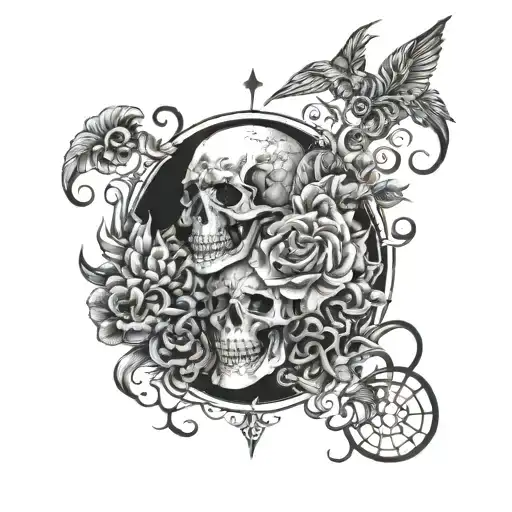 Gang wiith nights tattoo design idea