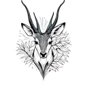springbok tattoo design idea