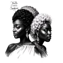 Sanderson sisters vertical African tattoo design idea