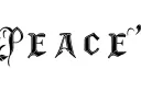 "Peace" tattoo design idea
