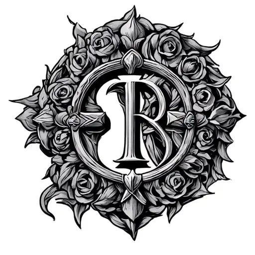 spqr roman symbol tattoo design idea