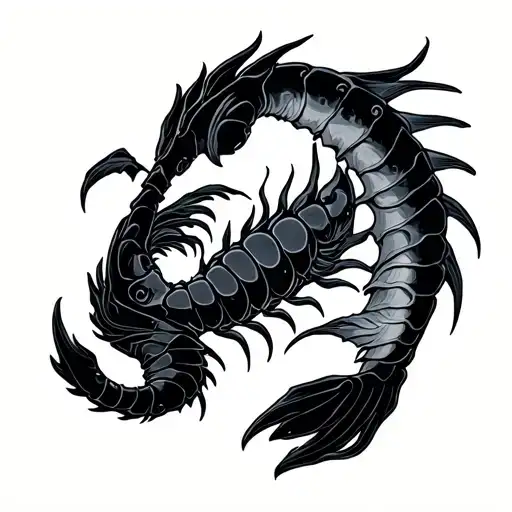 Scorpio And Pisces tattoo design idea
