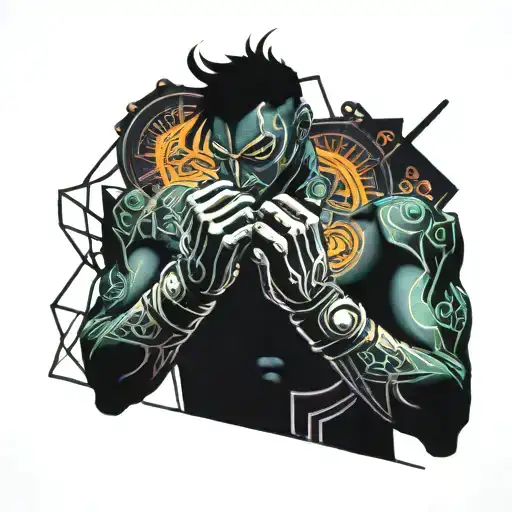 jester and boxing gloves tattoo tattoo design idea