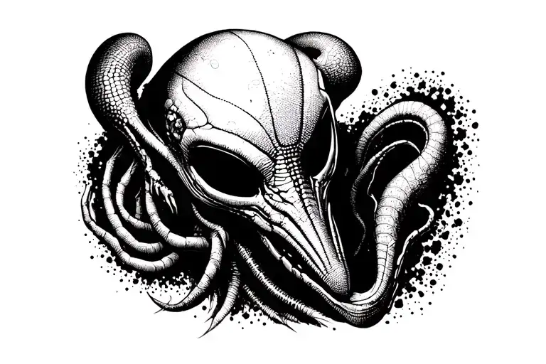 Alien Romulus tattoo design idea