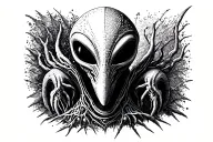 Alien Romulus tattoo design idea