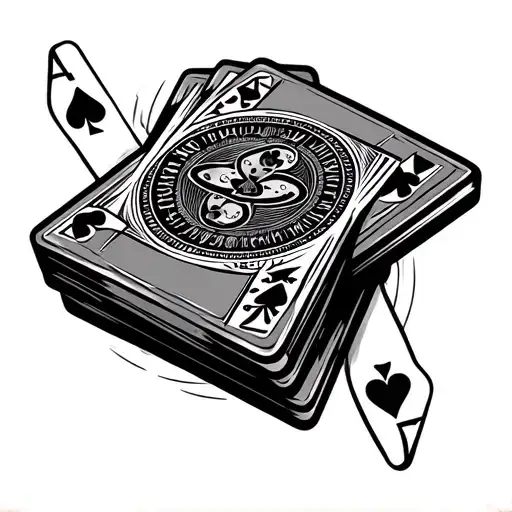 gamble with my life tattoo design idea