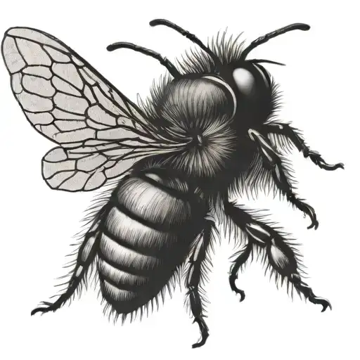 Honey Bee tattoo design idea
