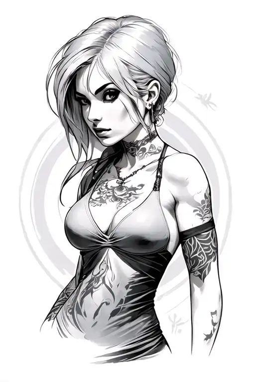 jill valentine tattoo design idea