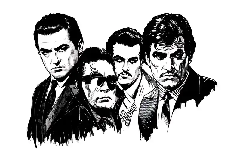 Goodfellas & scarface tattoo design idea