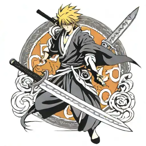 Ichigo True Shikai Sword, Moon tattoo design idea