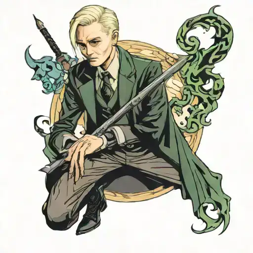 draco malfoy tattoo design idea