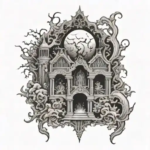 The gates of hell are open night and day; smooth the descent, and easy is the way. But to return and view the cheerful s tattoo design idea