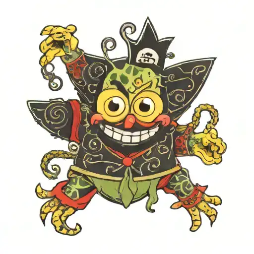 spongebob tattoo design idea