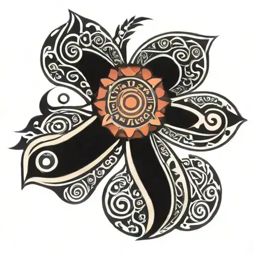 Polynesian tribal patterns tattoo design idea