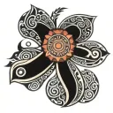 Polynesian tribal patterns tattoo design idea