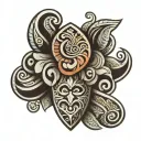 Polynesian tribal patterns tattoo design idea