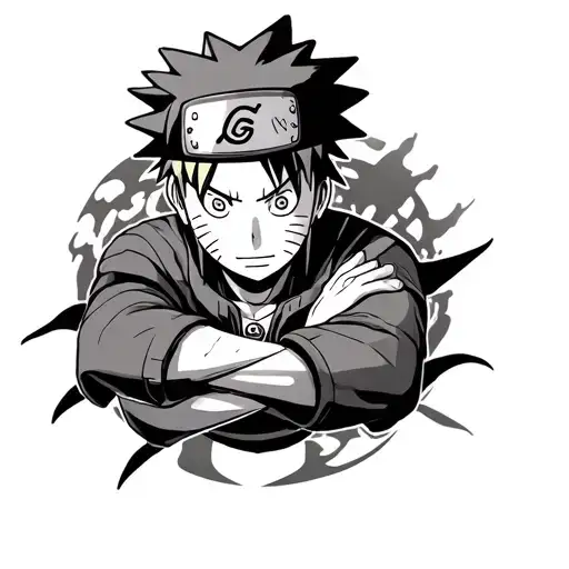naruto one piece tattoo design idea
