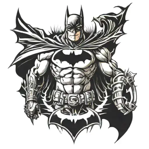Batman and berserk symbol tattoo design idea