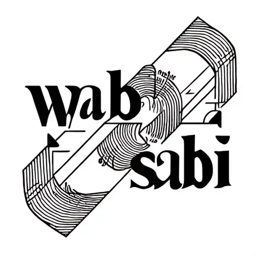 "wabi-sabi" simple geometric symbol tattoo design idea