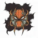 spiderman logo tattoo design idea