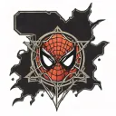 spiderman logo tattoo design idea