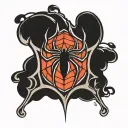 spiderman logo tattoo design idea