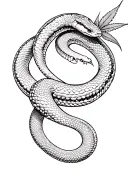money weed snake tattoo design idea