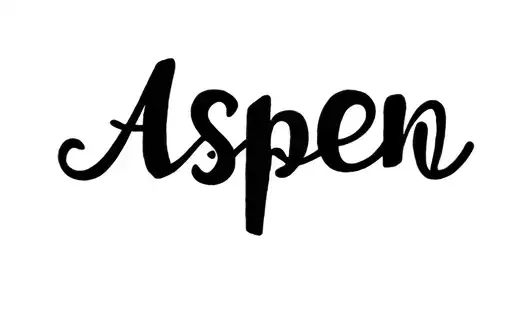 "Aspen" tattoo design idea