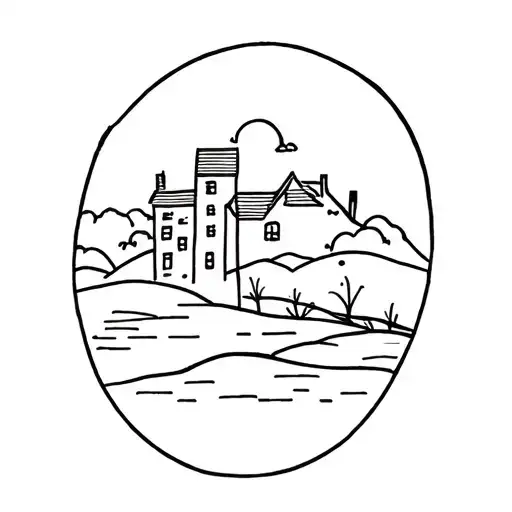 homesick for a place that no longer exists tattoo design idea