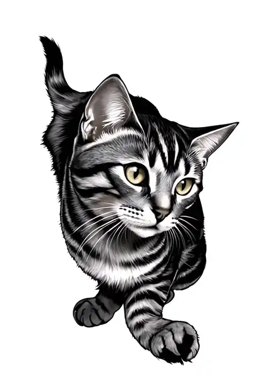 Tabby tattoo design idea