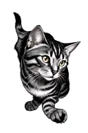 Tabby tattoo design idea