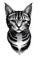 Tabby tattoo design idea