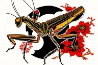 praying mantis tattoo tattoo design idea