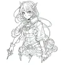 anime character tattoo design idea