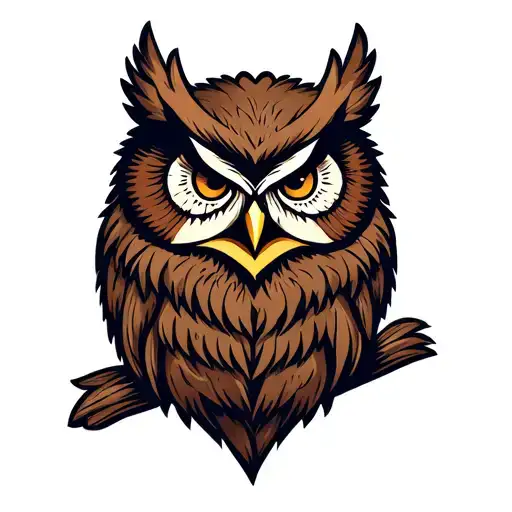 owlbear tattoo design idea