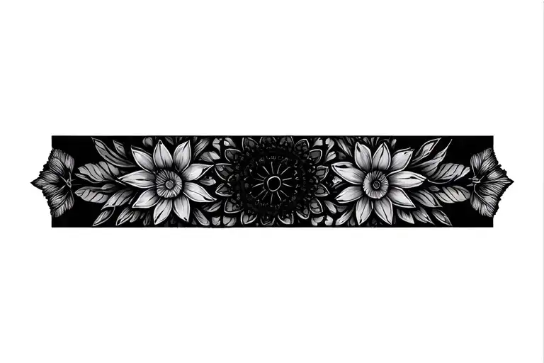 mandala floral with Let Them tattoo design idea