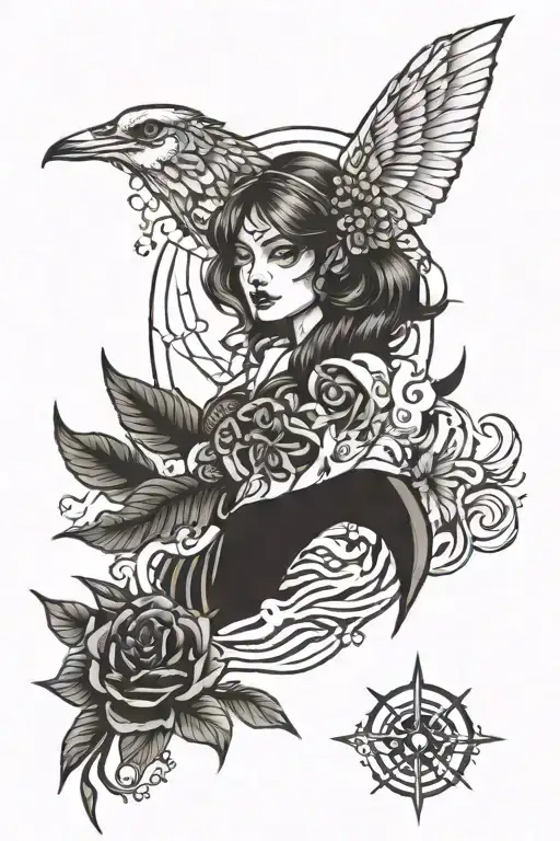 may the trails I blaze guide your way  tattoo design idea